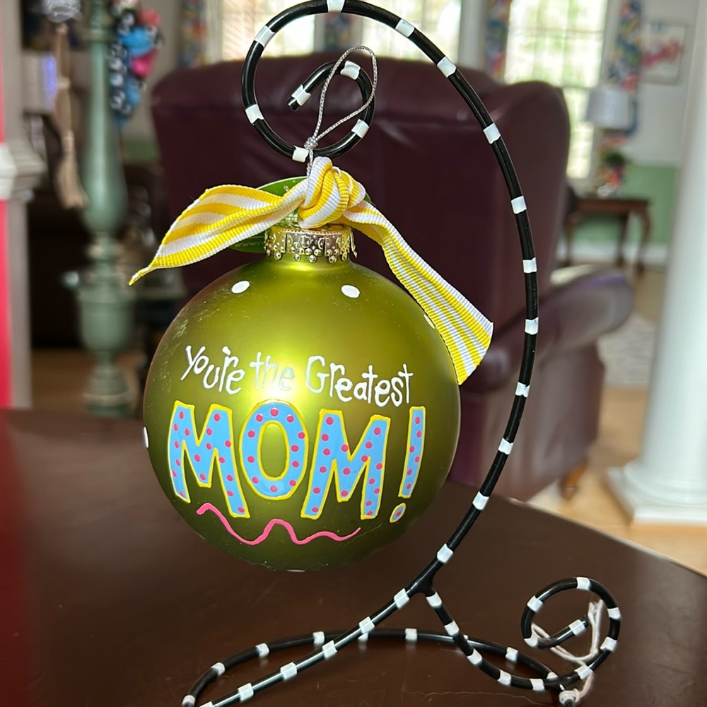 Coton colors happy everything ornament and stand